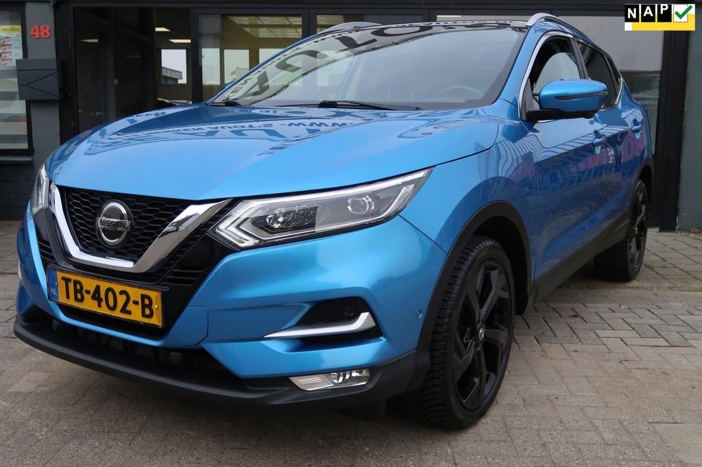 Nissan Qashqai 1.2 Tekna +, Voorwielaandrijving, Gebruikt, 4 cilinders, Blauw