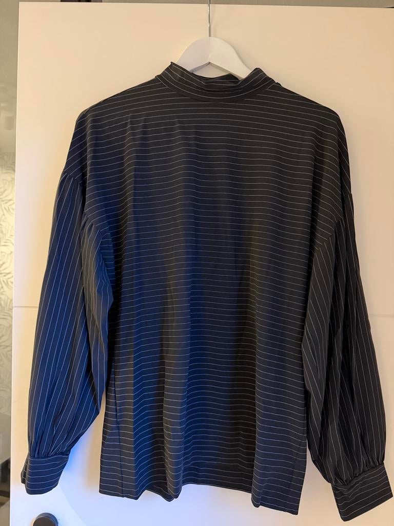 Studio Anneloes Krijtstreep Shirt - Nieuwstaat, Ophalen of Verzenden, Nieuw, Maat 38/40 (M), Zwart