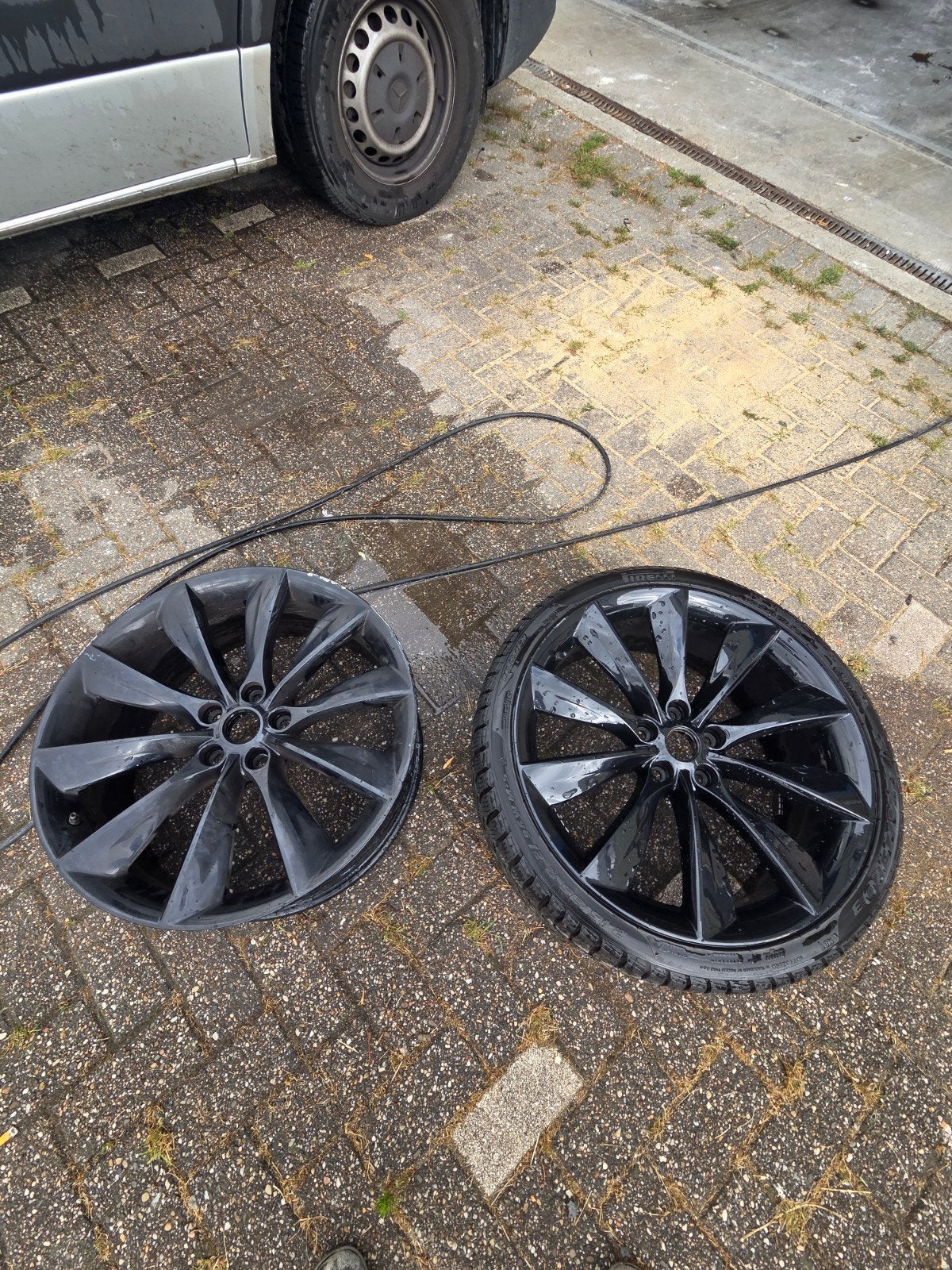 Tesla Model S velgen 21 inch, Auto-onderdelen, Banden en Velgen, Ophalen, Velg(en), 21 inch, Personenwagen