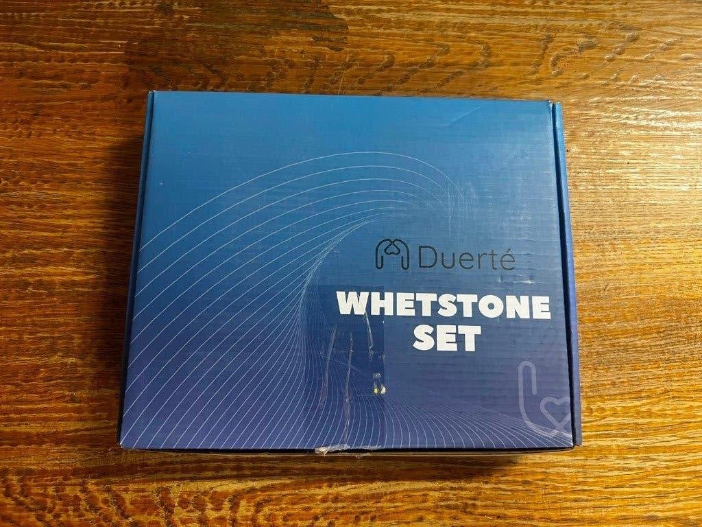 Duerté Whetstone Set - Slijpstenen met handschoenen, Ophalen of Verzenden, Nieuw, Snijgereedschap, Overige merken