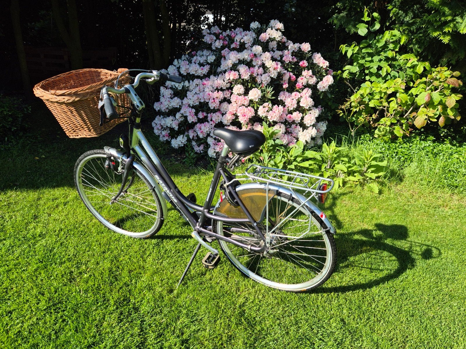 Batavus intermezzo damesfiets met mand en 7 versnellingen, Gebruikt, Velgrem, Batavus, Versnellingen