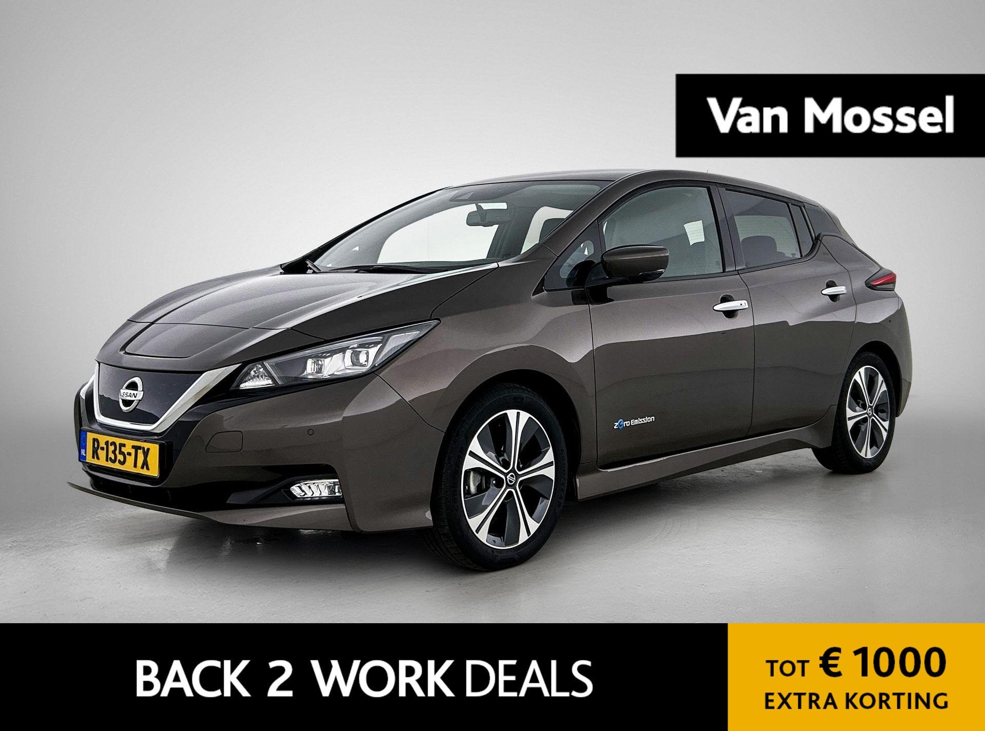Nissan LEAF Tekna 40 kWh | SOH 89.9 % | 360 CAMERA | STOELVE, 12 maanden, Gebruikt, Leder en Stof, Leaf