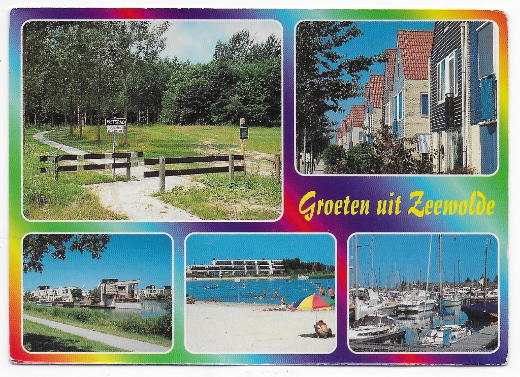 Zeewolde   Gelopen  Ansichtkaart (B7812 ), Verzamelen, Ansichtkaarten | Nederland, Ophalen of Verzenden, 1980 tot heden, Gelopen