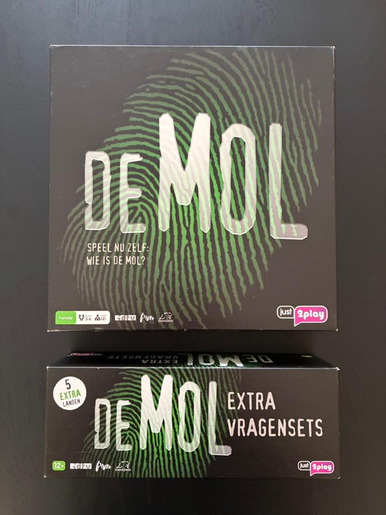 Wie is de Mol bordspel incl. uitbreiding “Extra Vragensets”, Ophalen, Zo goed als nieuw