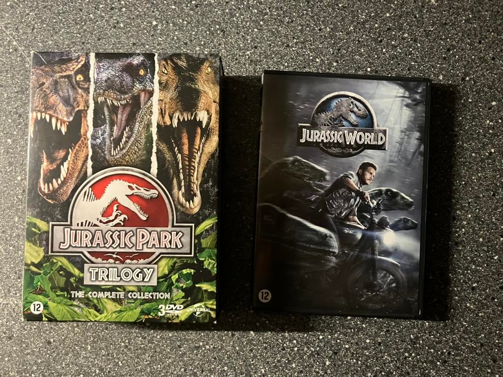 Jurassic Park 1+2+3+Jurassic World, Vanaf 12 jaar, Ophalen of Verzenden, Zo goed als nieuw