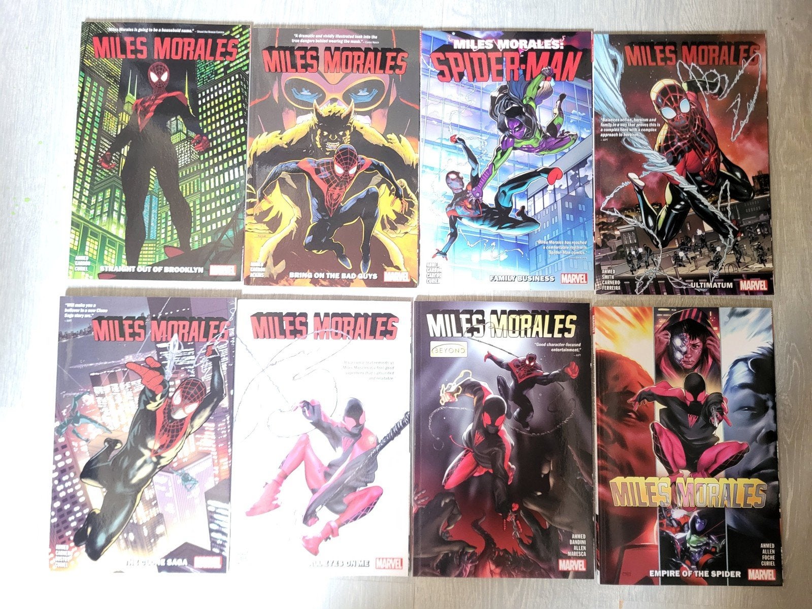 miles Morales Spider-man. tp 1-8 Saladin Ahmed. complete run, Complete serie of reeks, Ophalen of Verzenden, Zo goed als nieuw