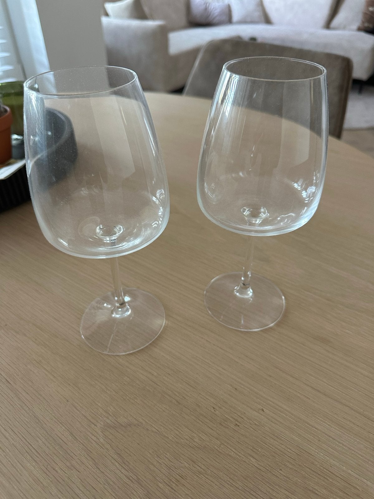 IKEA Dyrgrip Rode Wijnglazen - Set van 2 (58 cl), Ophalen, Glas of Glazen, IKEA, Overige stijlen