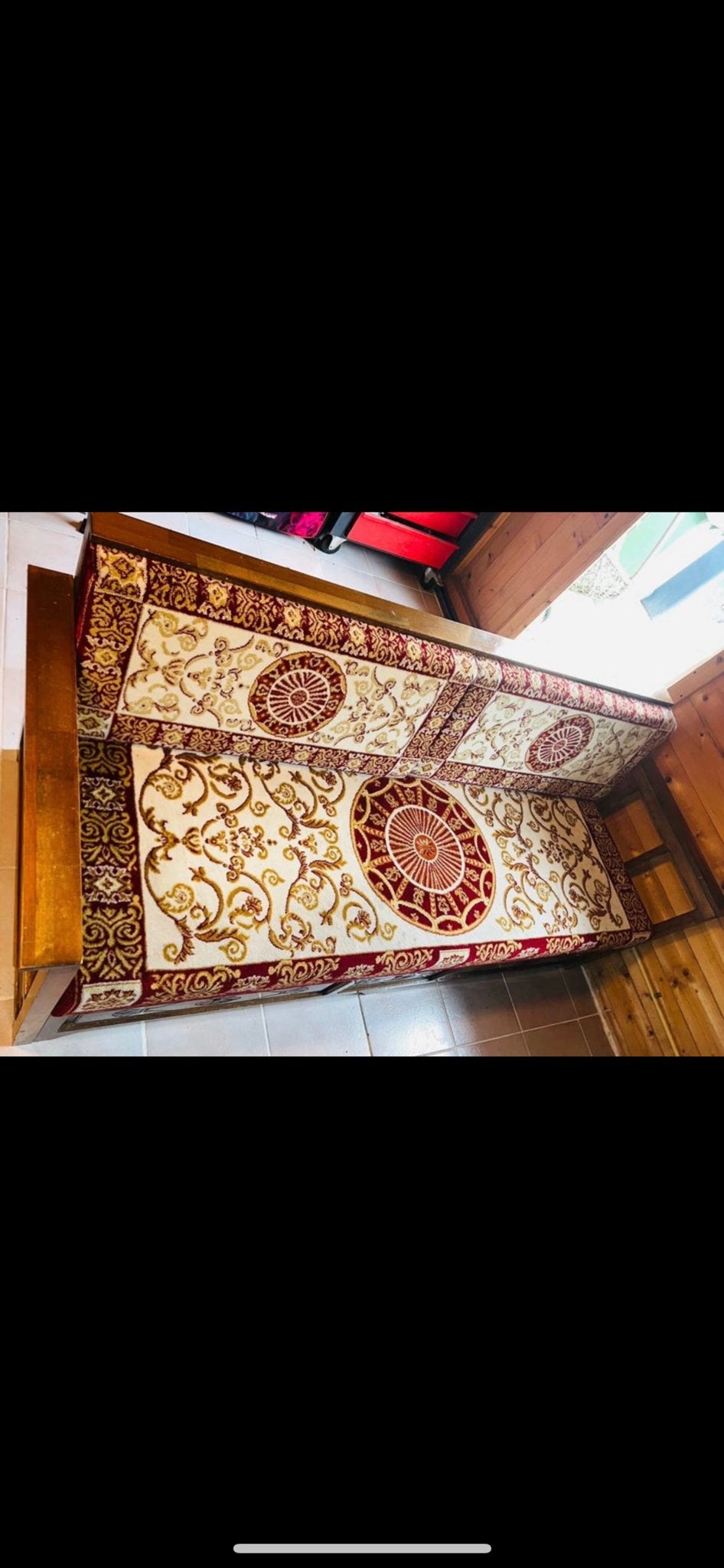 Turkse 3-persoons bank met opbergruimte, Ophalen, Gebruikt, Driepersoons, 75 tot 100 cm