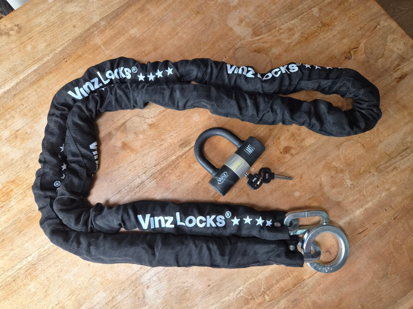 Bootslot Vinz Locks ART 4 keurmerk - 3 meter ketting, Watersport en Boten, Ophalen of Verzenden