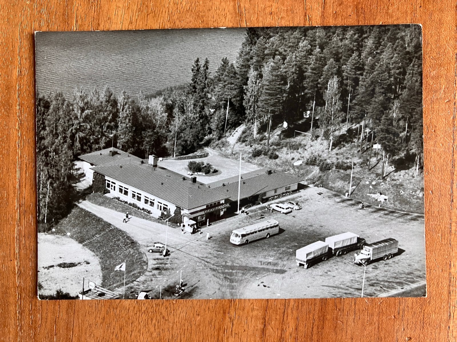 Finland - Luchtopname wegrestaurant Lahnajärvi - 1969, Ophalen of Verzenden, 1960 tot 1980, Gelopen, Overig Europa