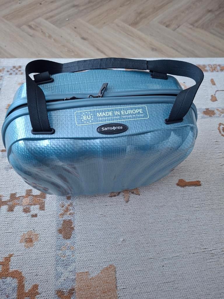 Samsonite C-Lite beautycase lichtblauw, Ophalen of Verzenden, Zo goed als nieuw, Blauw, Hardcase