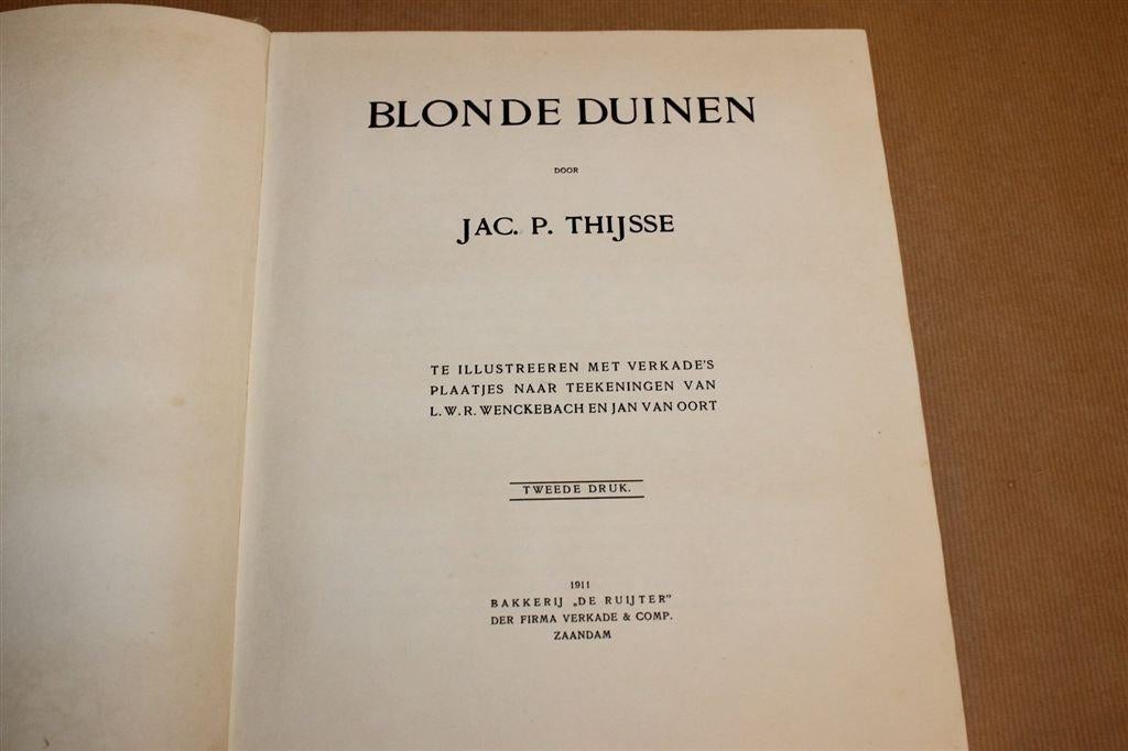 Blonde Duinen — Jac. P. Thijsse [Compleet] 1911, Boeken, Prentenboeken en Plaatjesalbums, Ophalen of Verzenden, Gelezen