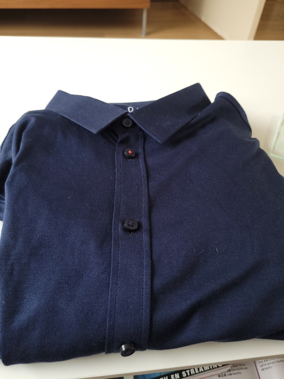 Nieuw DESOTO Modern Kent 1/1 Heren overhemd - Maat L, Blauw, Nieuw, Ophalen of Verzenden, Halswijdte 41/42 (L)