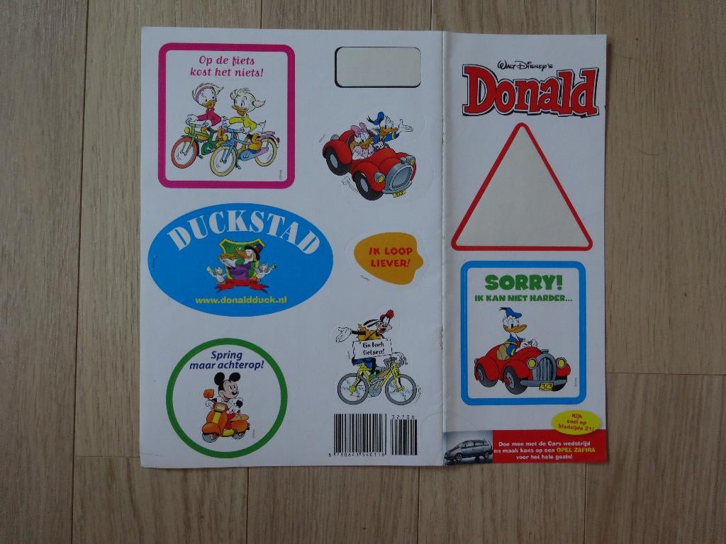 Stickers Donald Duck Veilig Verkeer Nederland 2006, Boeken, Eén stripboek, Ophalen of Verzenden, Nieuw