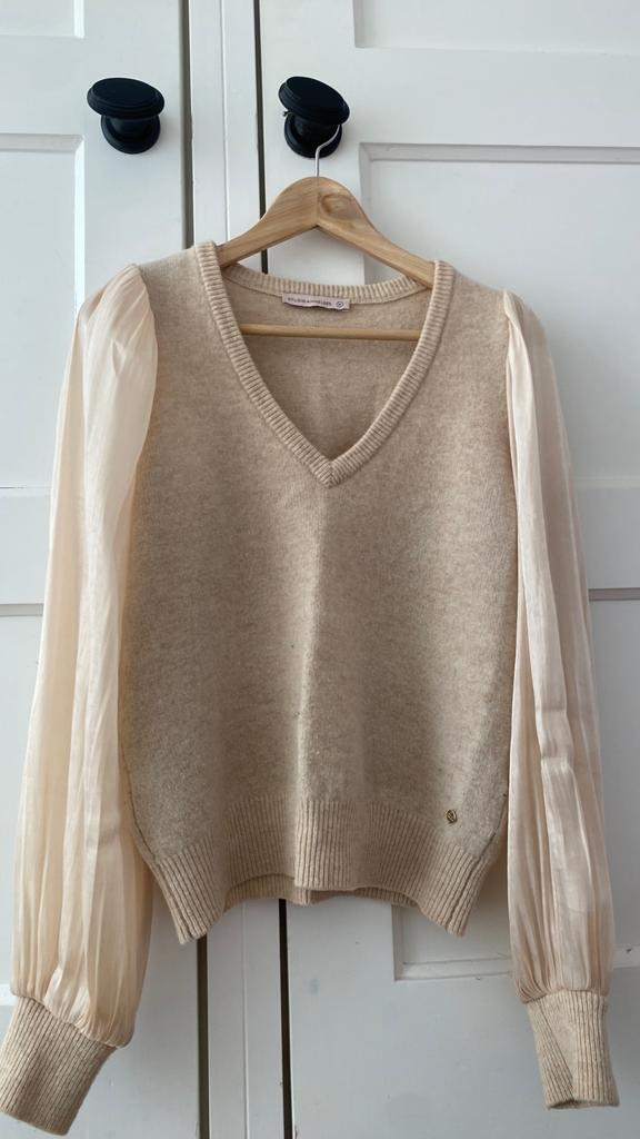 Vestje met blouse mouwen studio anneloes maat m, Kleding | Dames, Truien en Vesten, Ophalen of Verzenden, Zo goed als nieuw, Maat 38/40 (M)