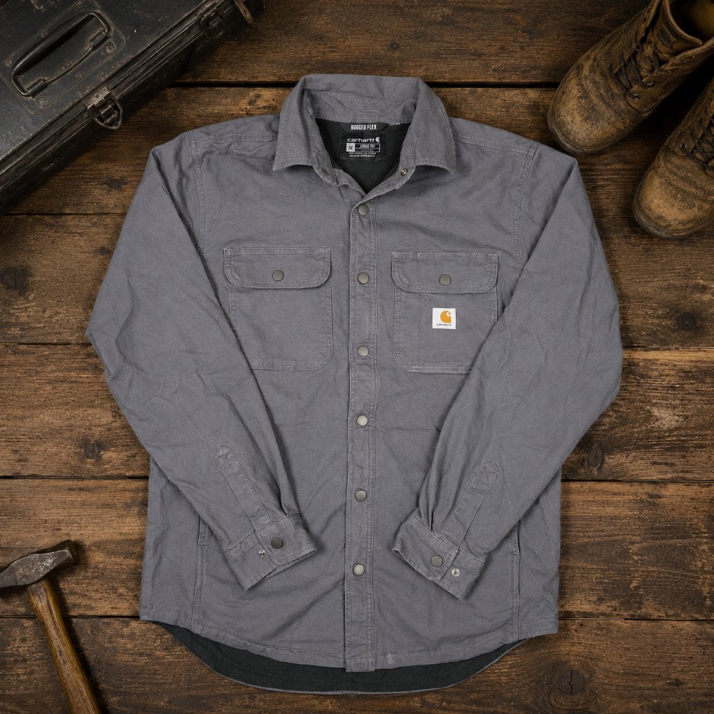 Carhartt shacket grijs maat M – heren workwear overshirt, Maat 48/50 (M), Carhartt, Nieuw, Ophalen of Verzenden