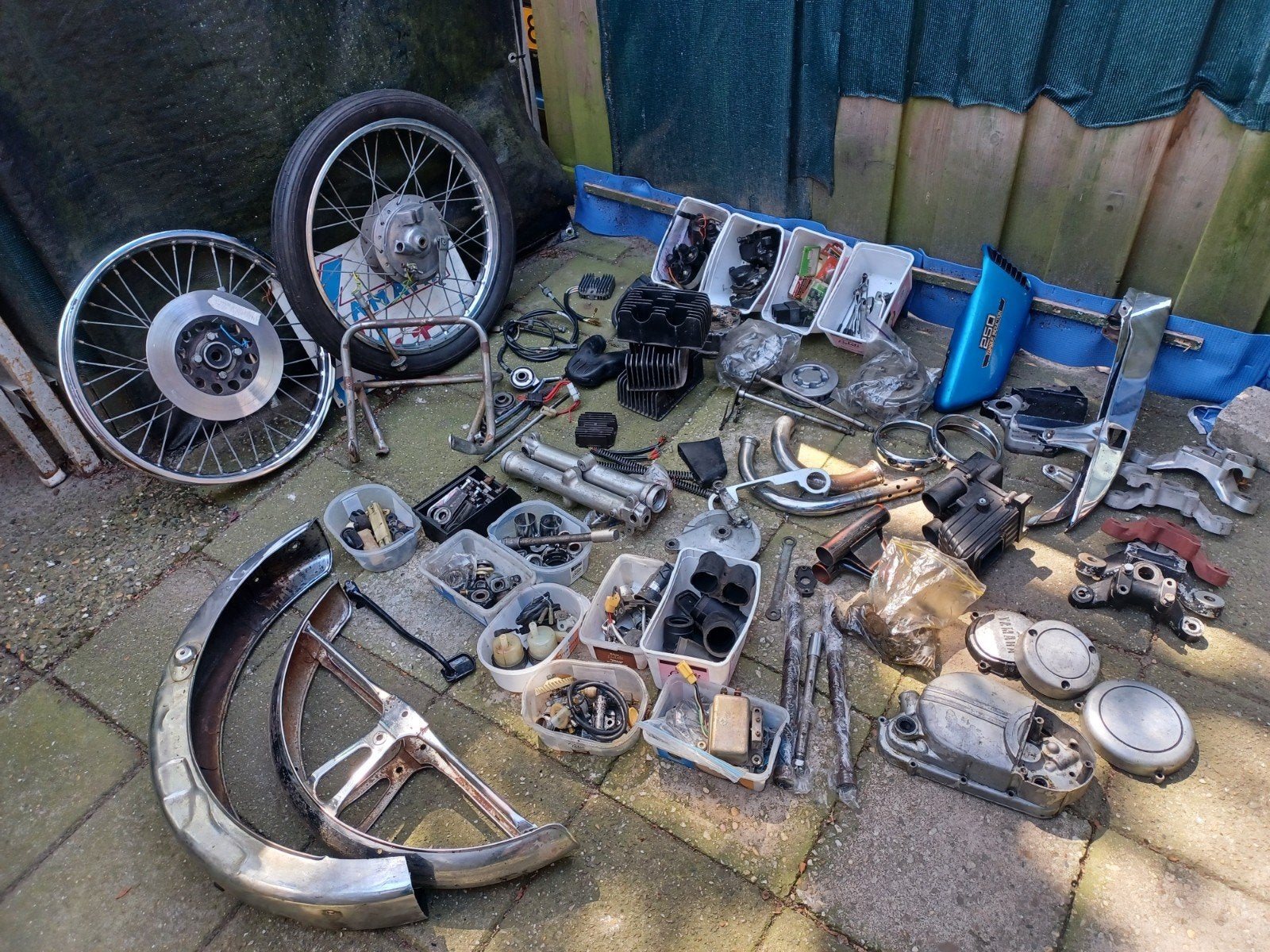 Yamaha RD 125 200 250 2-takt onderdelen (partij), Ophalen of Verzenden