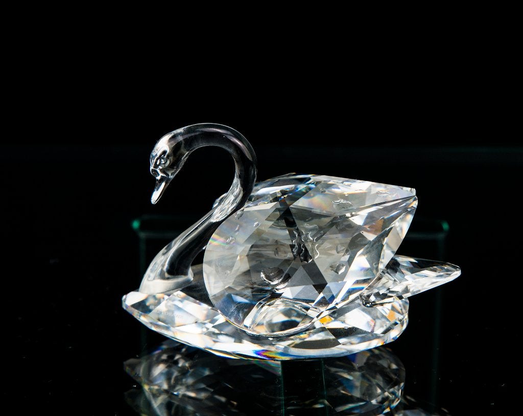 swarovski kristal zwaan groot, Ophalen of Verzenden, Zo goed als nieuw, Figuurtje