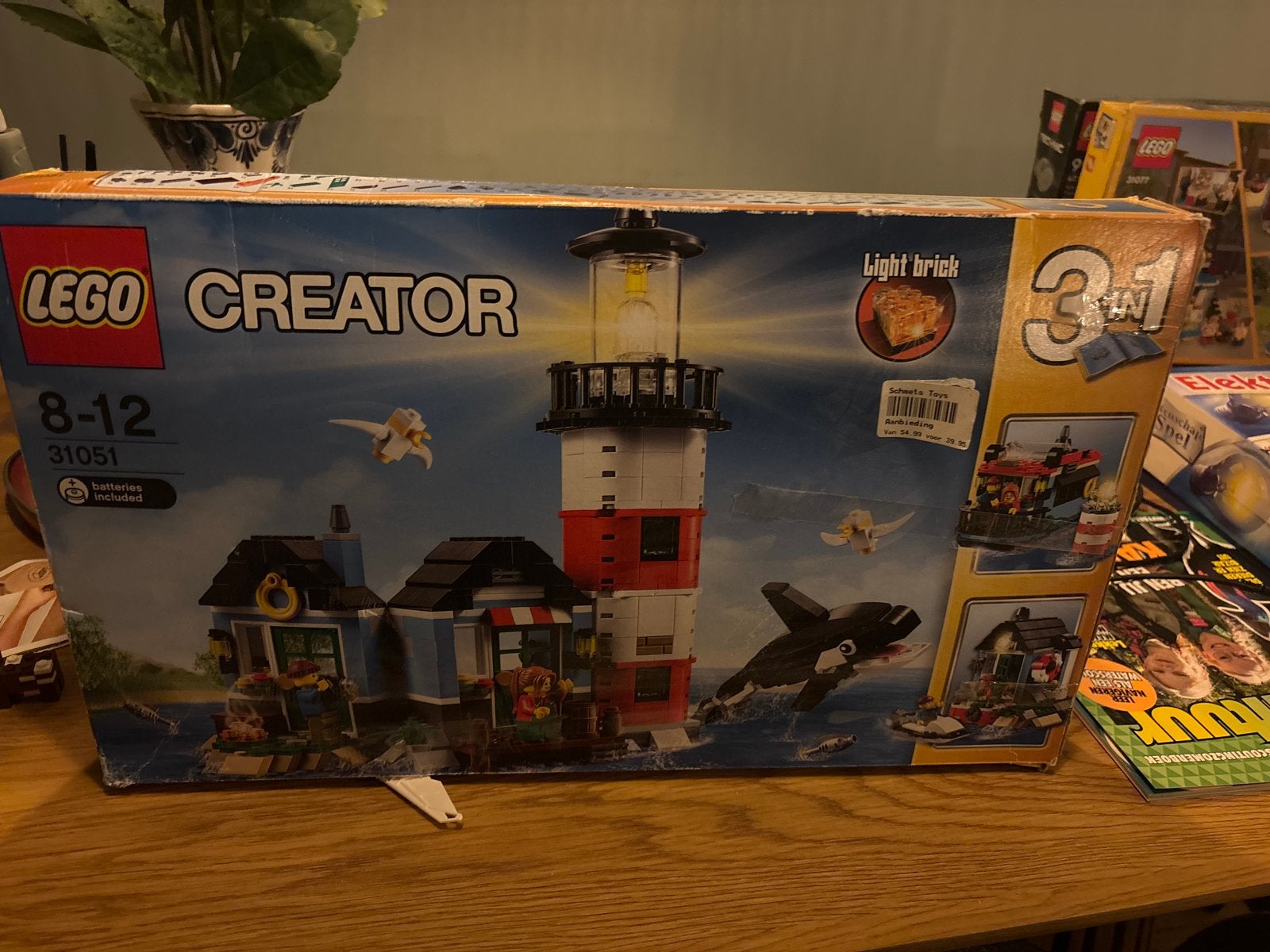 LEGO Creator 31051 Vuurtoren 3-in-1 met Lichtsteen, Gebruikt, Lego, Ophalen of Verzenden, Compleet