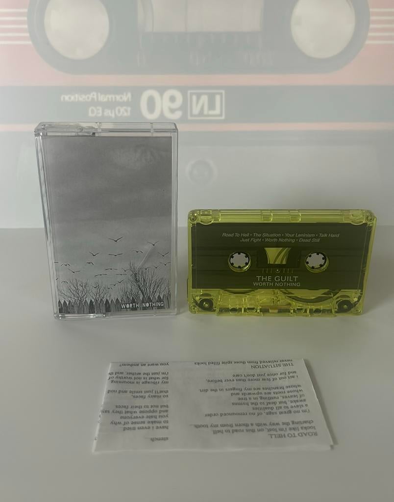 The Guilt – Worth Nothing – Hardcore / Punk Cassette, Cd's en Dvd's, Cassettebandjes, Ophalen of Verzenden, Gebruikt, 1 bandje
