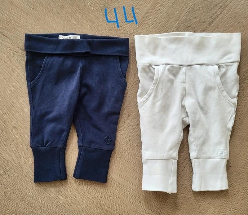 2 prematuur broekjes van Noppies maat 44, Broekje, Jongetje of Meisje, Ophalen of Verzenden, Zo goed als nieuw