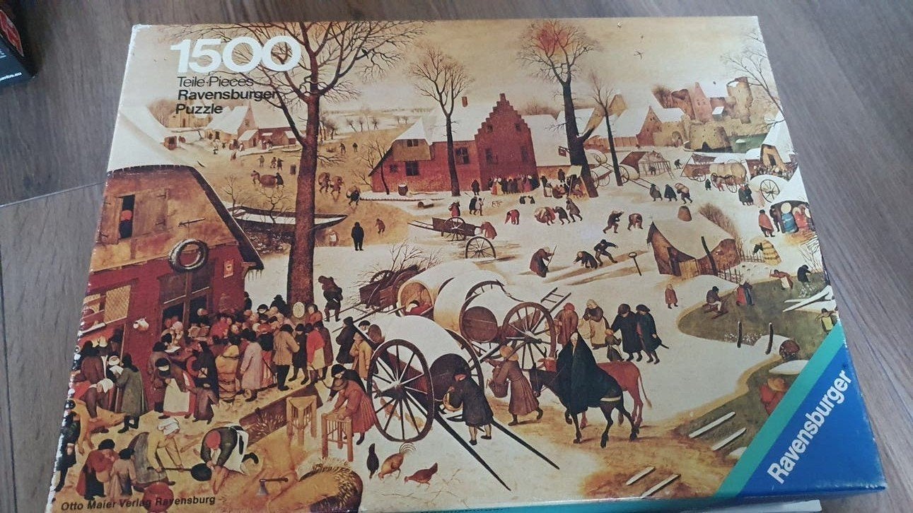Ravensburger Legpuzzel 1500 stukjes - Winterlandschap, Hobby en Vrije tijd, Ophalen of Verzenden, 500 t/m 1500 stukjes, Gebruikt