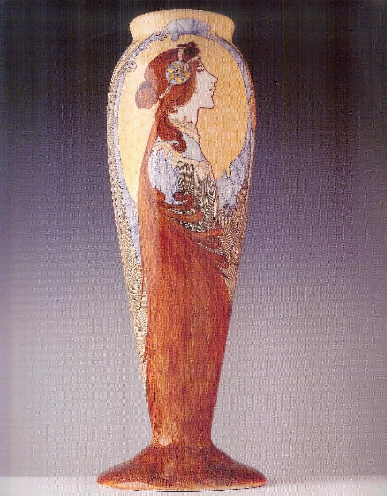 Verzamelaar zoekt vazen en (wand)bordjes Privat Livemont, Antiek en Kunst, Antiek | Keramiek en Aardewerk, Ophalen of Verzenden