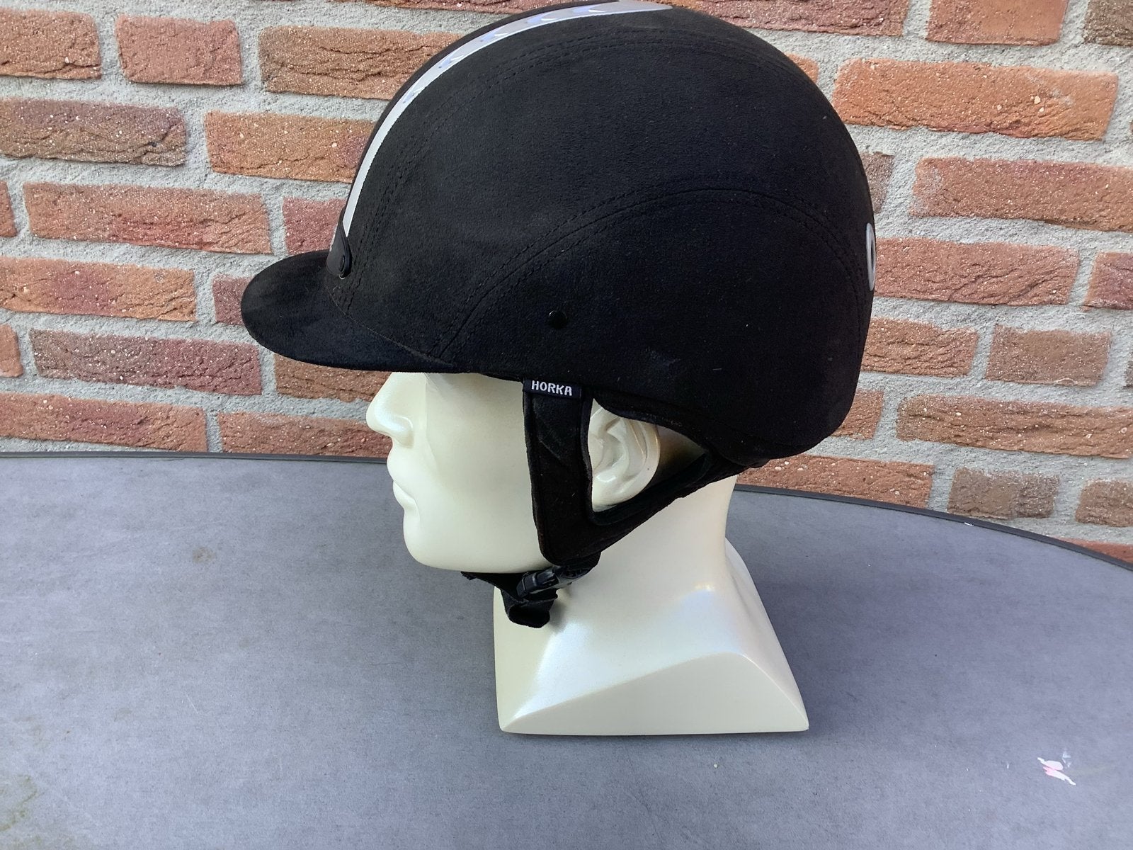 Horka Cap VEILIGHEIDSHELM HAWK zgan zwart maat 61-7,5, Dieren en Toebehoren, Paardrijkleding, Horka, Ophalen of Verzenden, Zo goed als nieuw