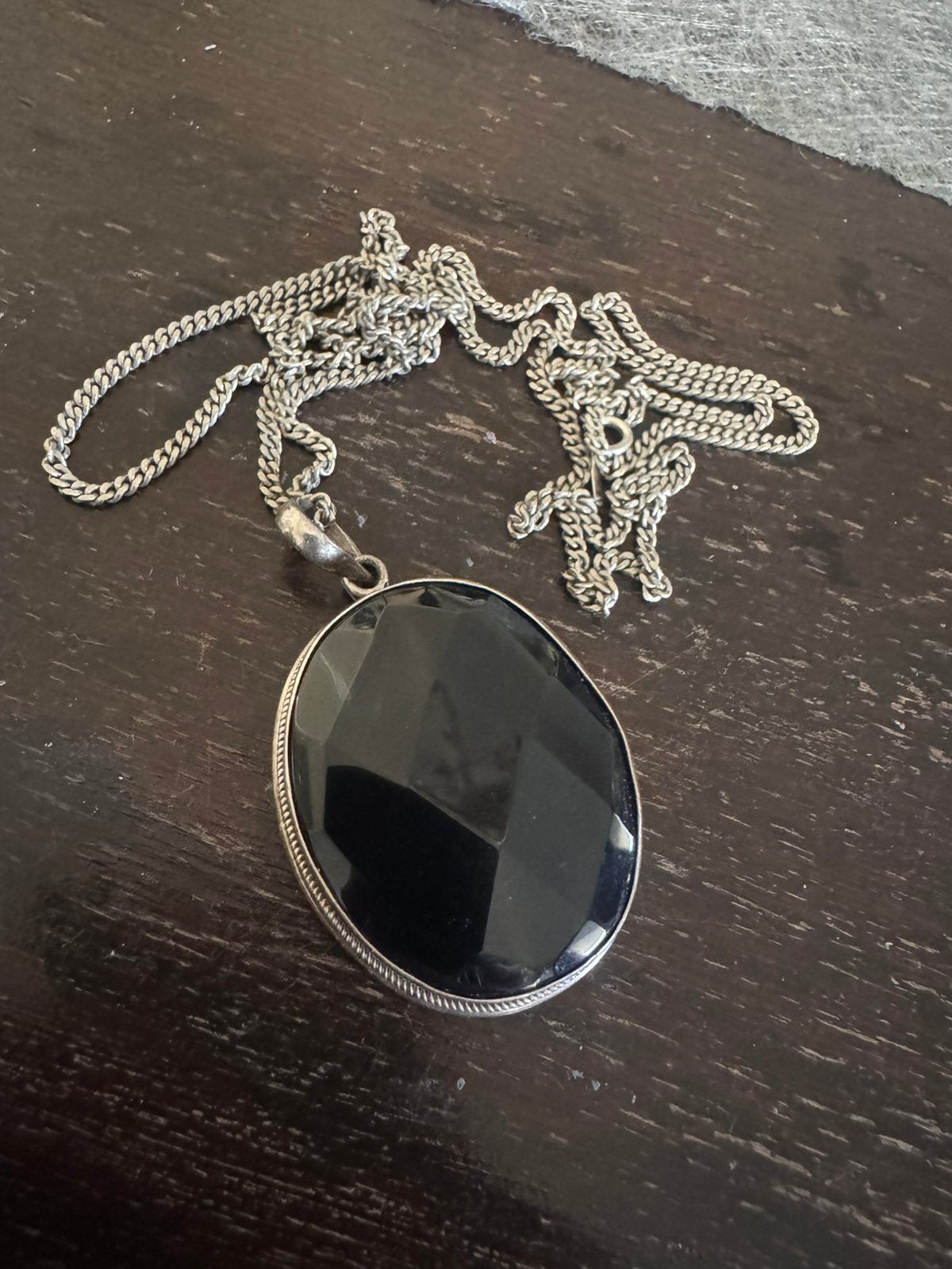 Rookkwarts hanger 925 en zilveren ketting ook echt zilver, Verzenden