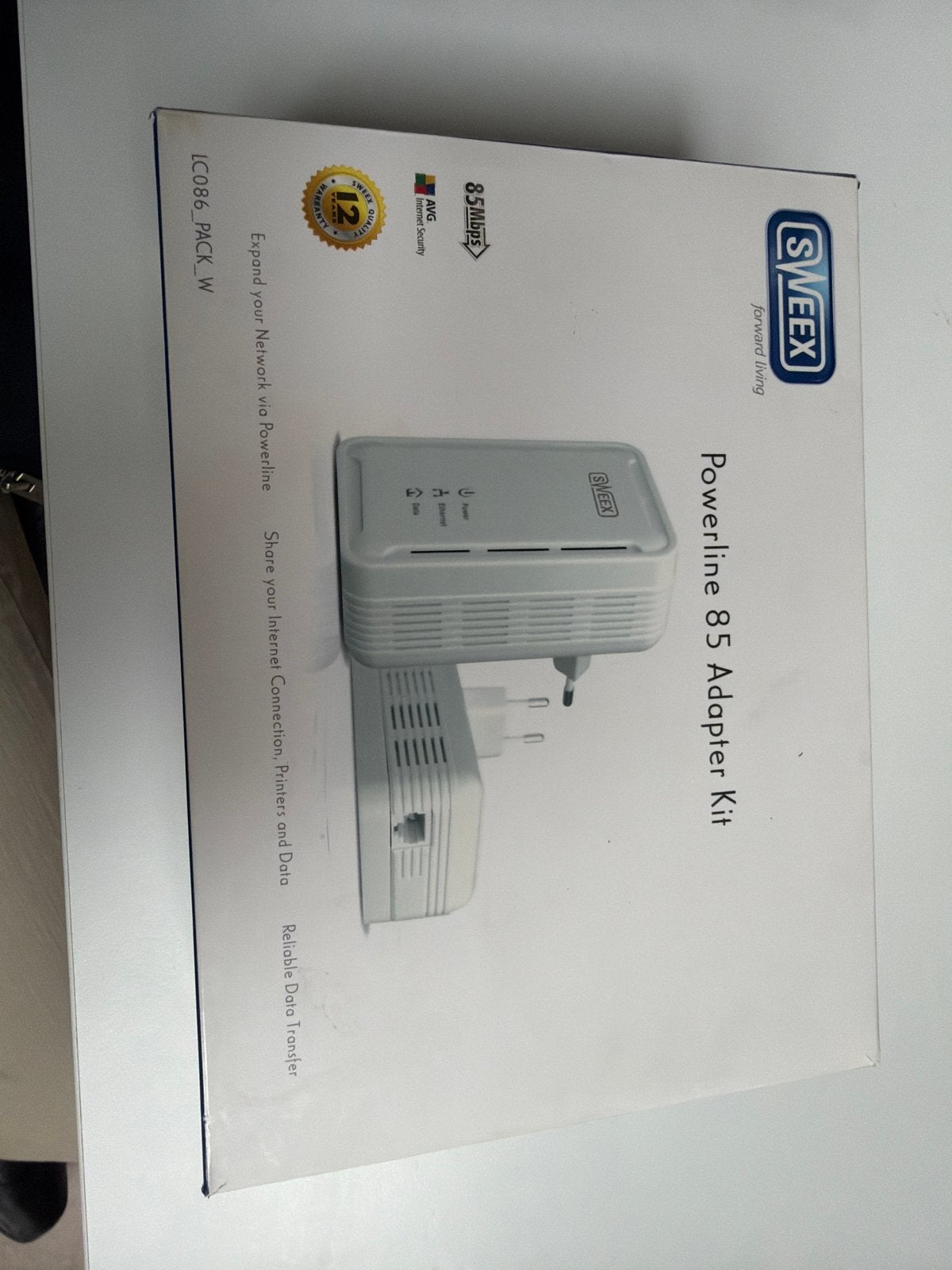 Sweex Powerline 85 Adapter Kit, Ophalen of Verzenden, Zo goed als nieuw
