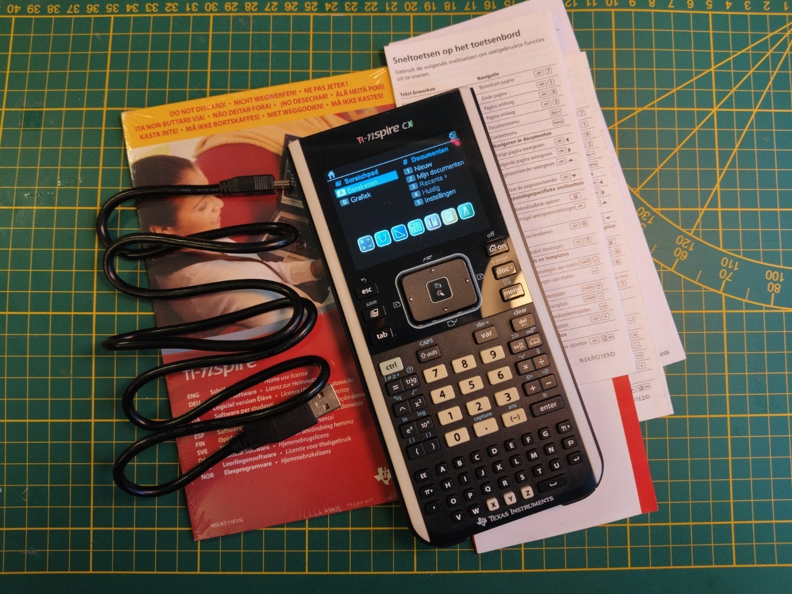 TI-nspire CX, Ophalen of Verzenden, Grafische rekenmachine, Zo goed als nieuw