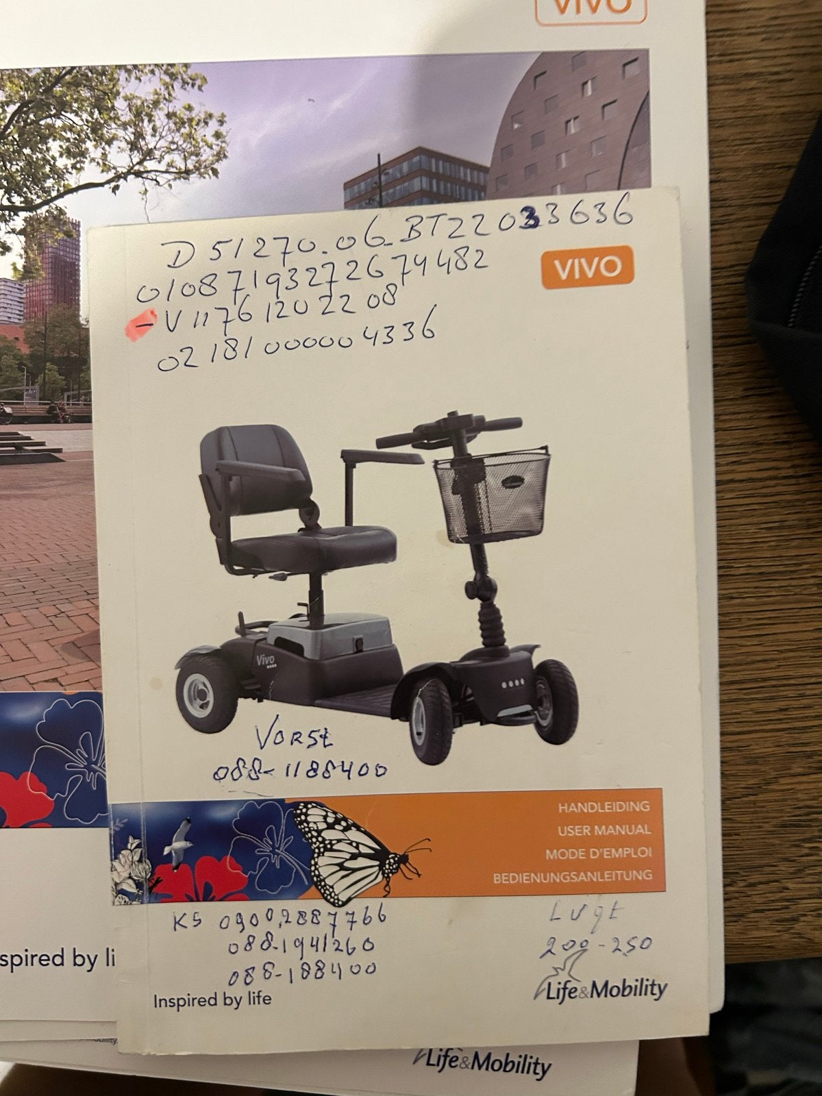 Scootmobiel vivo 4  tel 06-18354183, Diversen, Brommobielen en Scootmobielen, Ophalen of Verzenden, 10 km/u of minder