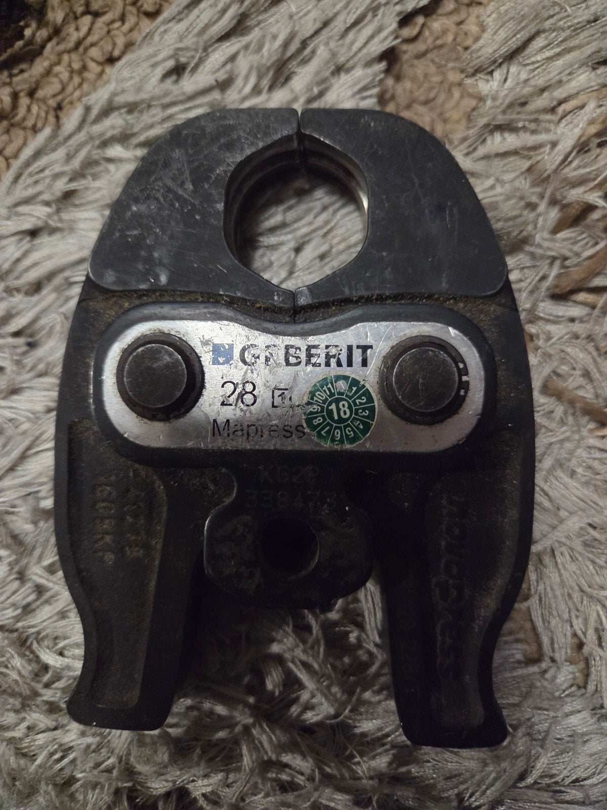 Geberit Mapress persbek 28 mm, Ophalen of Verzenden, Gebruikt