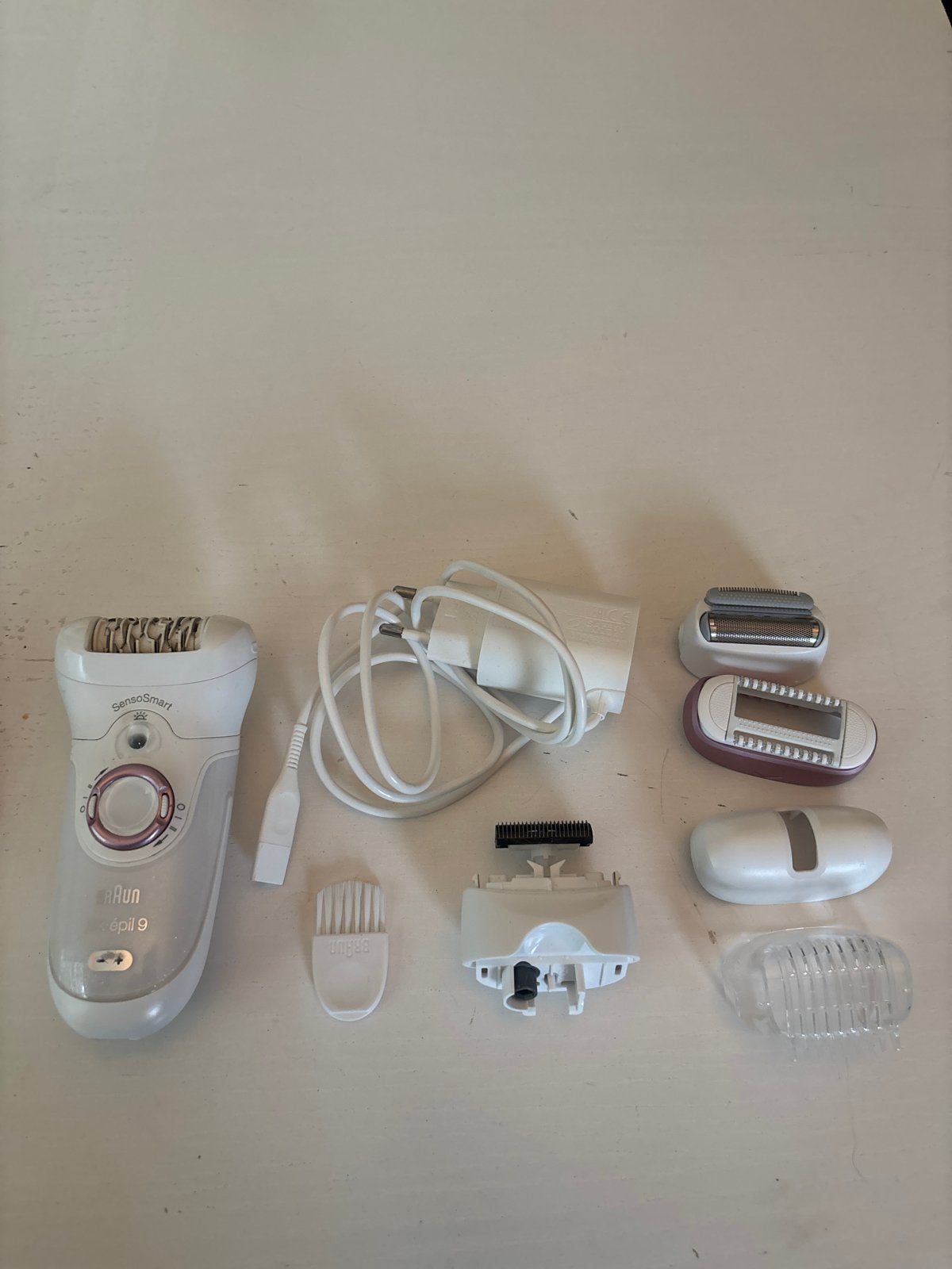 Braun Silk-épil 9 SensoSmart Epilator met accessoires, Ophalen, Gebruikt, Scheren en Epileren