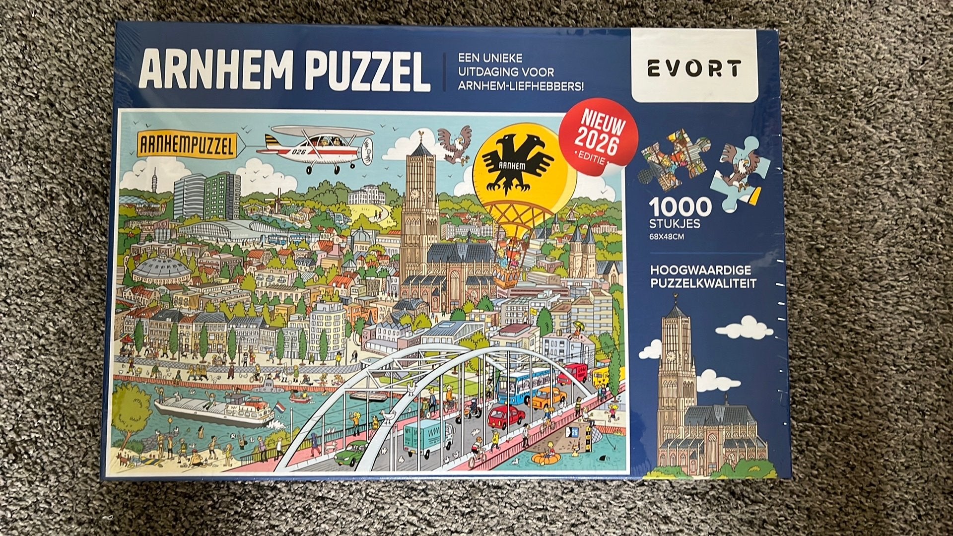 Arnhem puzzel NIEUW in plastic, Ophalen, 500 t/m 1500 stukjes, Nieuw, Legpuzzel