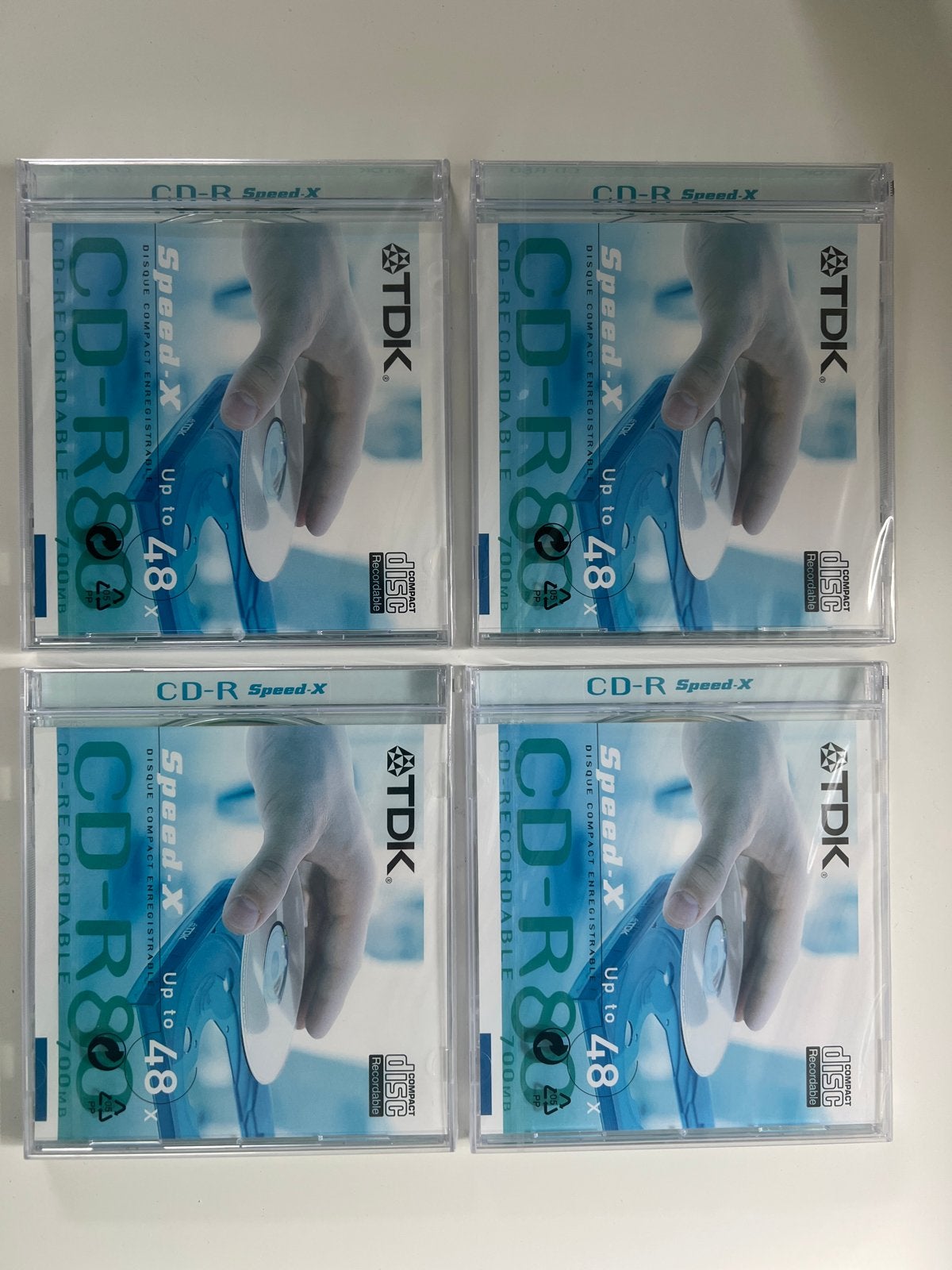TDK CD-R Speed-X 48x 700MB en Sony DVD-R 120min 4.7GB, Ophalen of Verzenden, Nieuw, Cd, Op spindel