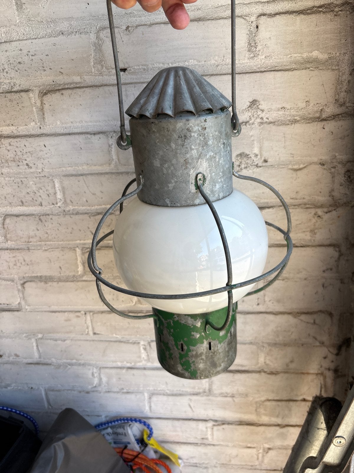 Vintage scheepslamp / buitenlamp, Ophalen