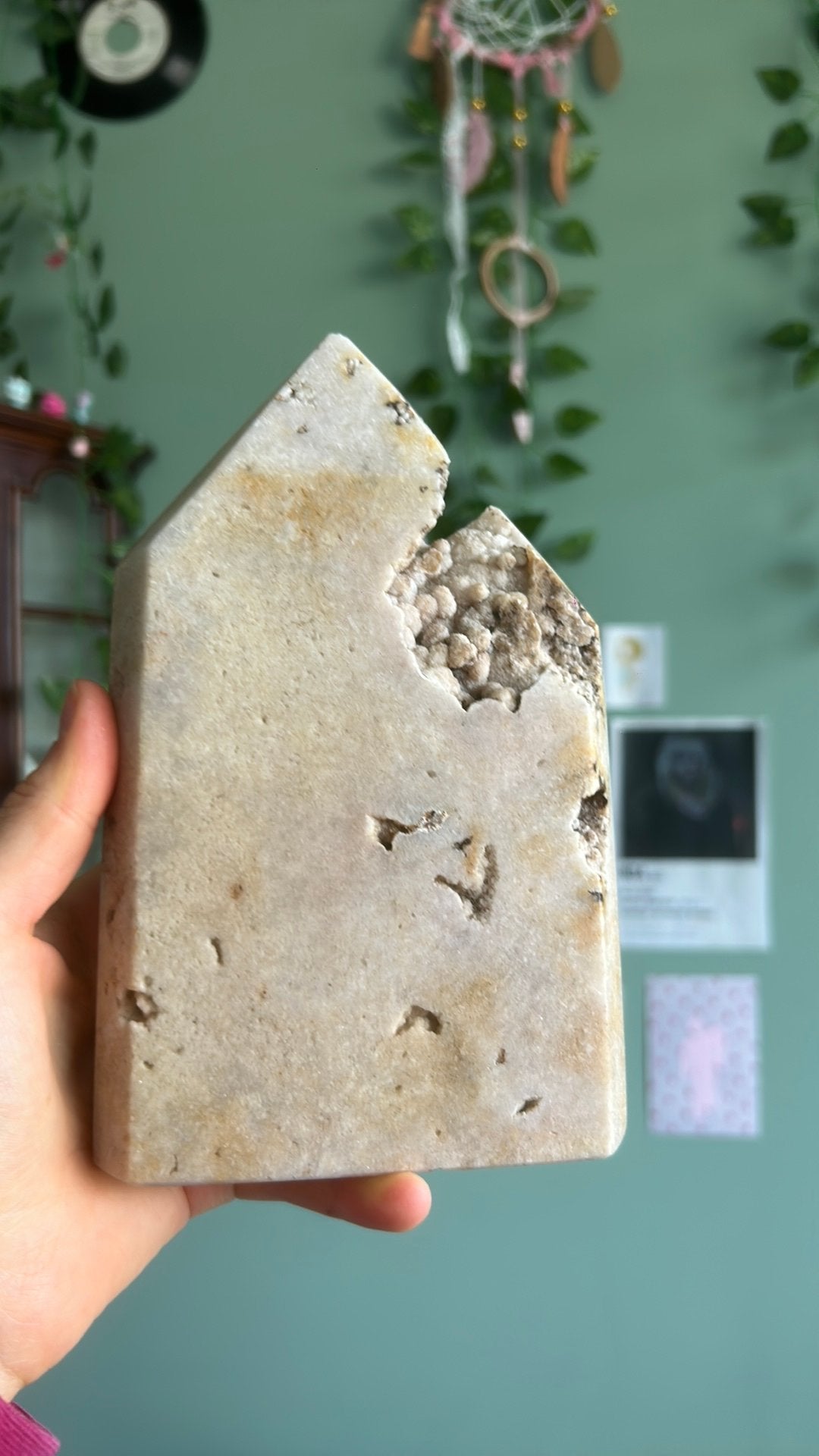 Toren roze amethist edelsteen, bijna 1 kilo, Ophalen of Verzenden