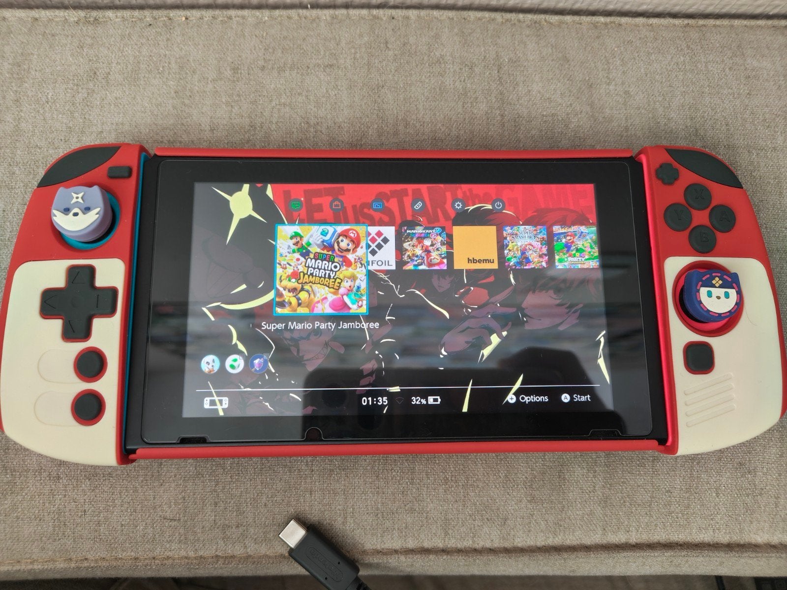 Nintendo Switch v2 (2019) Modded met 128GB SD-kaart, Gebruikt, Met 2 controllers, Met harde schijf, Ophalen