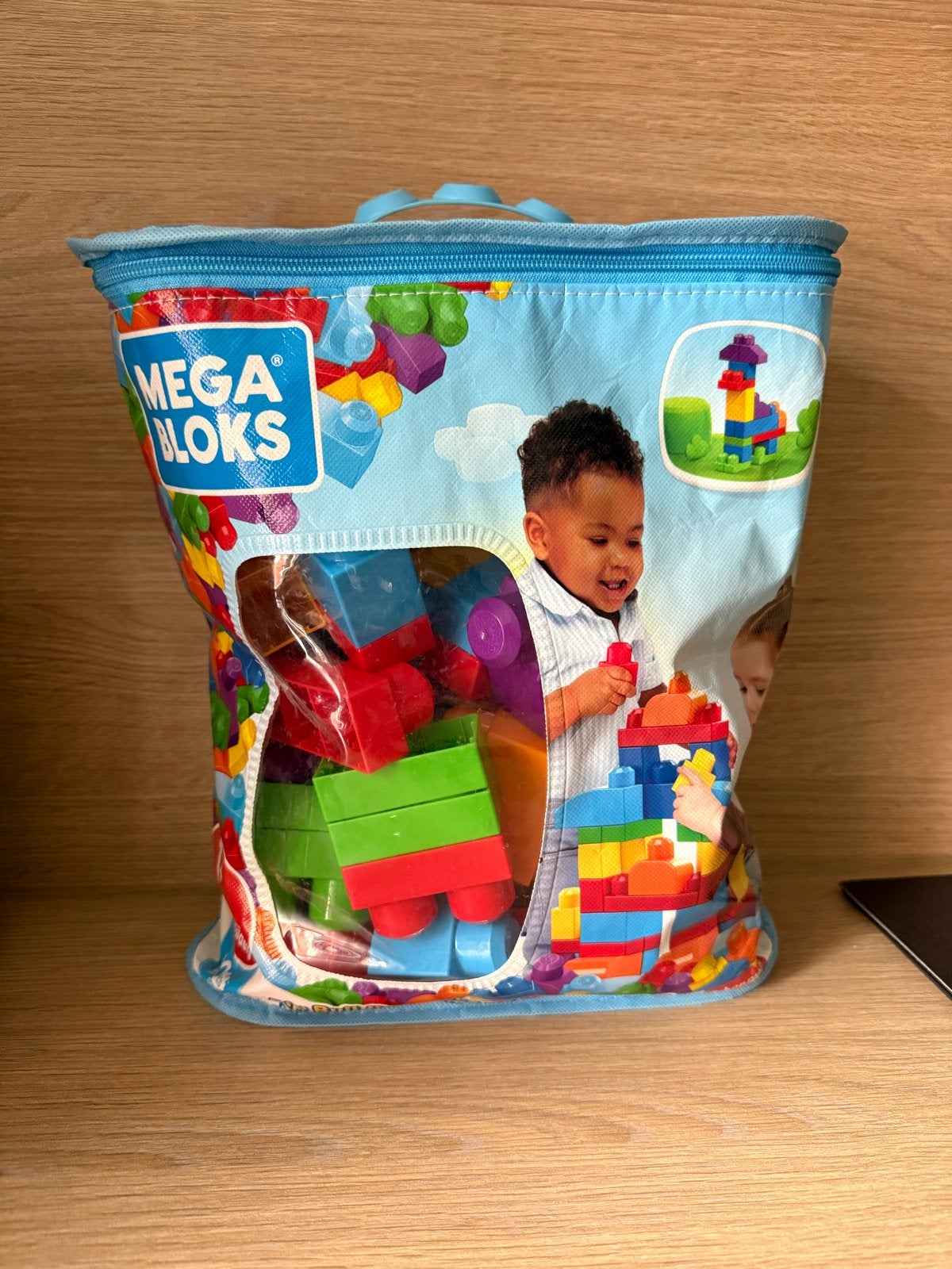 Mega Bloks Bouwblokken in handige draagtas, Ophalen, Gebruikt, Megabloks