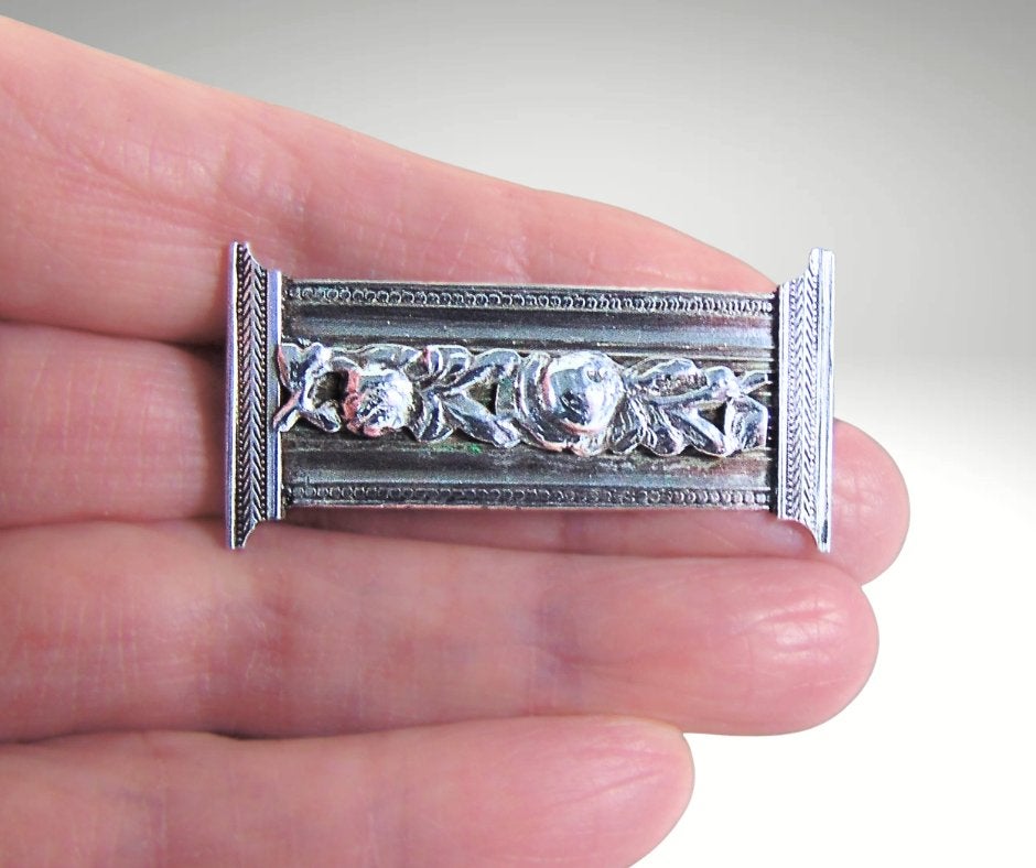Prachtige antieke 19de eeuws zilveren BIJBELSLOT broche!, 4 tot 7 cm, Verzenden, Zo goed als nieuw, X