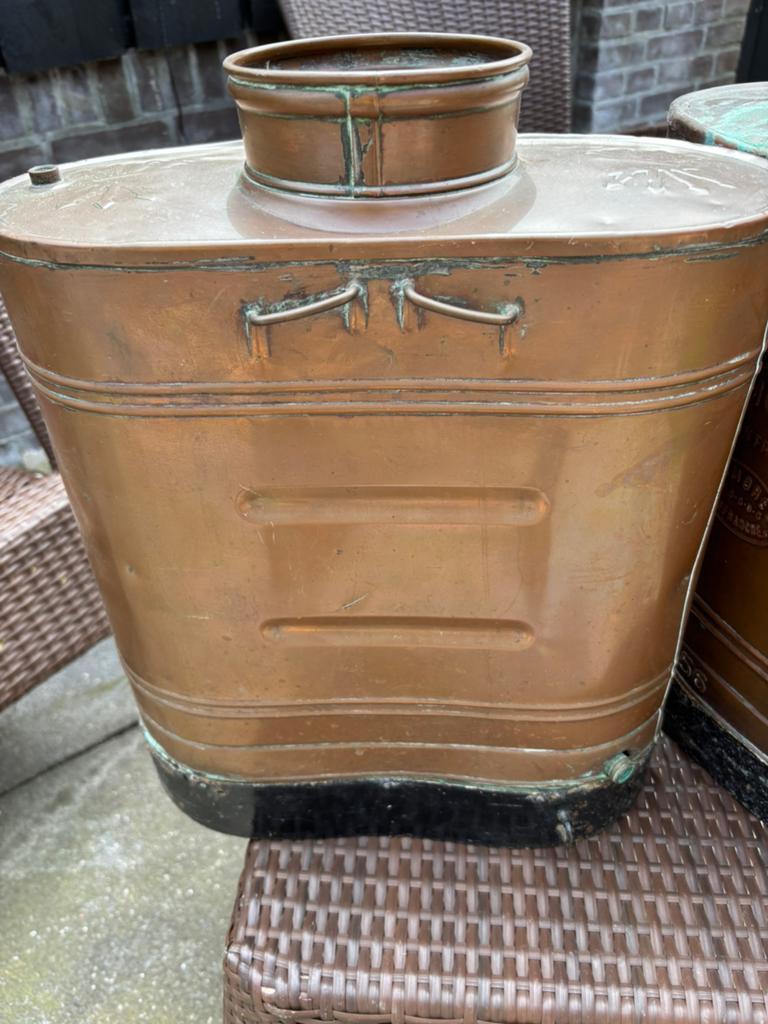 Roodkoper tanks, Antiek en Kunst, Antiek | Koper en Brons, Ophalen of Verzenden, Koper