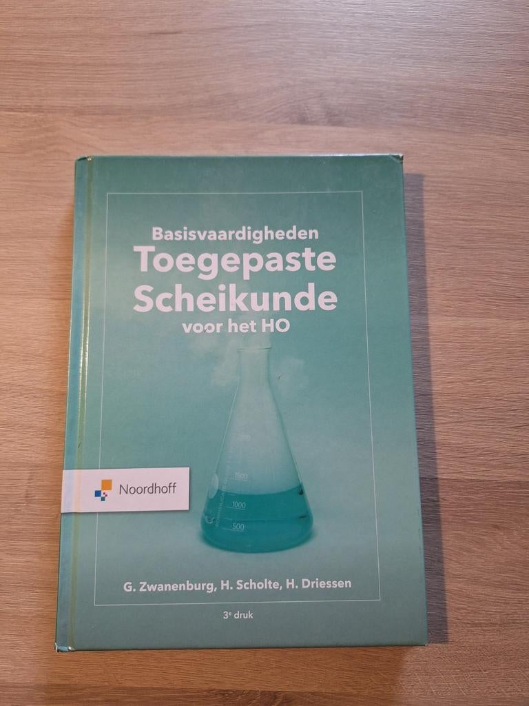 Basisvaardigheden toegepaste scheikunde voor het HO, Boeken, Verzenden, Zo goed als nieuw, Natuurwetenschap, Harm Scholte; Gooitzen Zwanenburg; Jessica Zweers; Gerlof Kru...