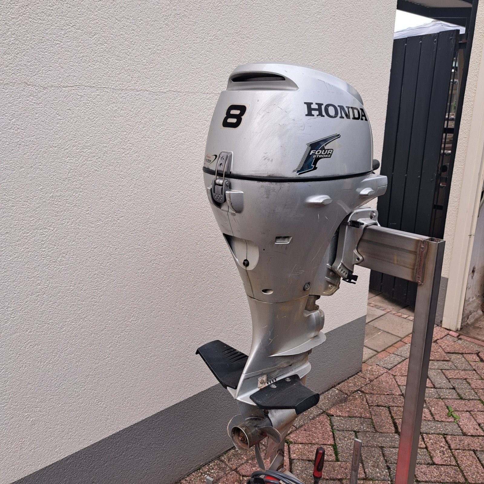 Honda 8pk buitenboord motor, Ophalen of Verzenden, Gebruikt, Benzine, 5 tot 10 pk