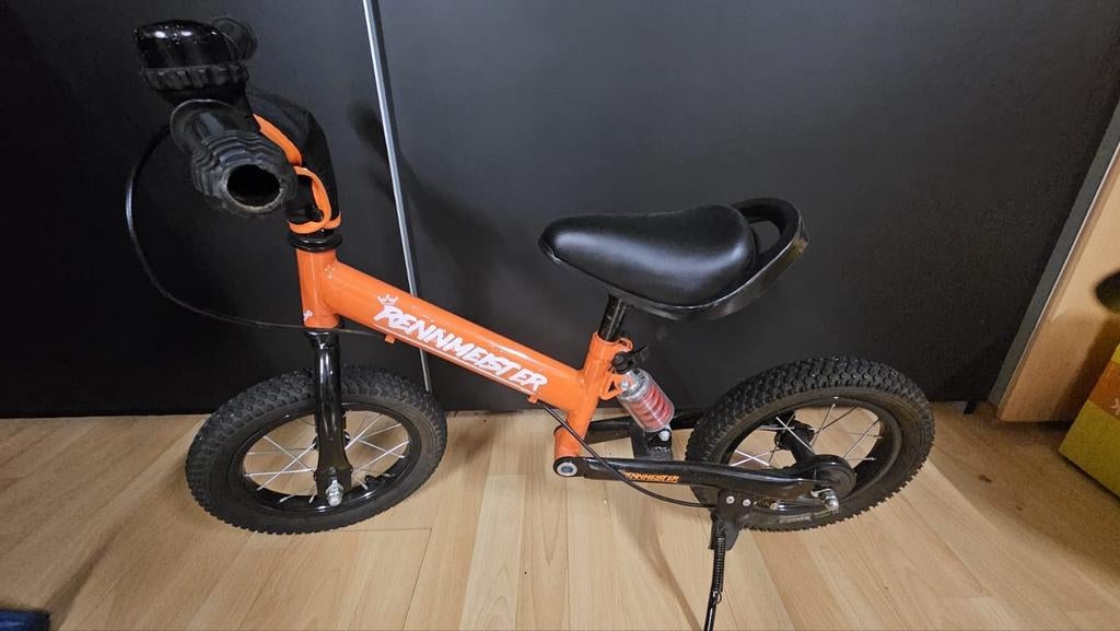Rennmeister loopfiets 12 inch - verstelbaar - 2-5 jaar, Ophalen, Zo goed als nieuw, Loopfiets