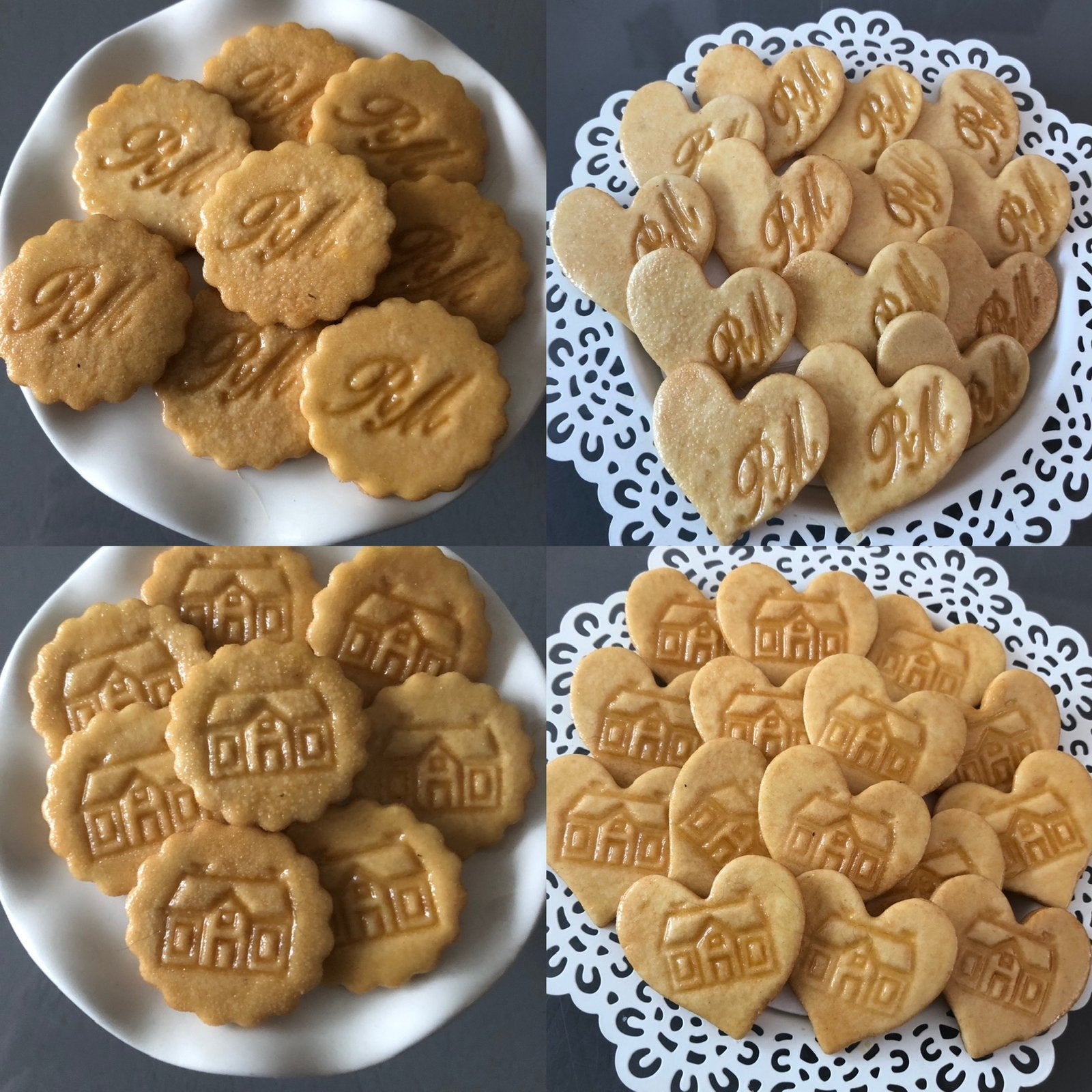 Mini neo decoratie sier koekjes met Riviera Maison logo., Ophalen, Nieuw