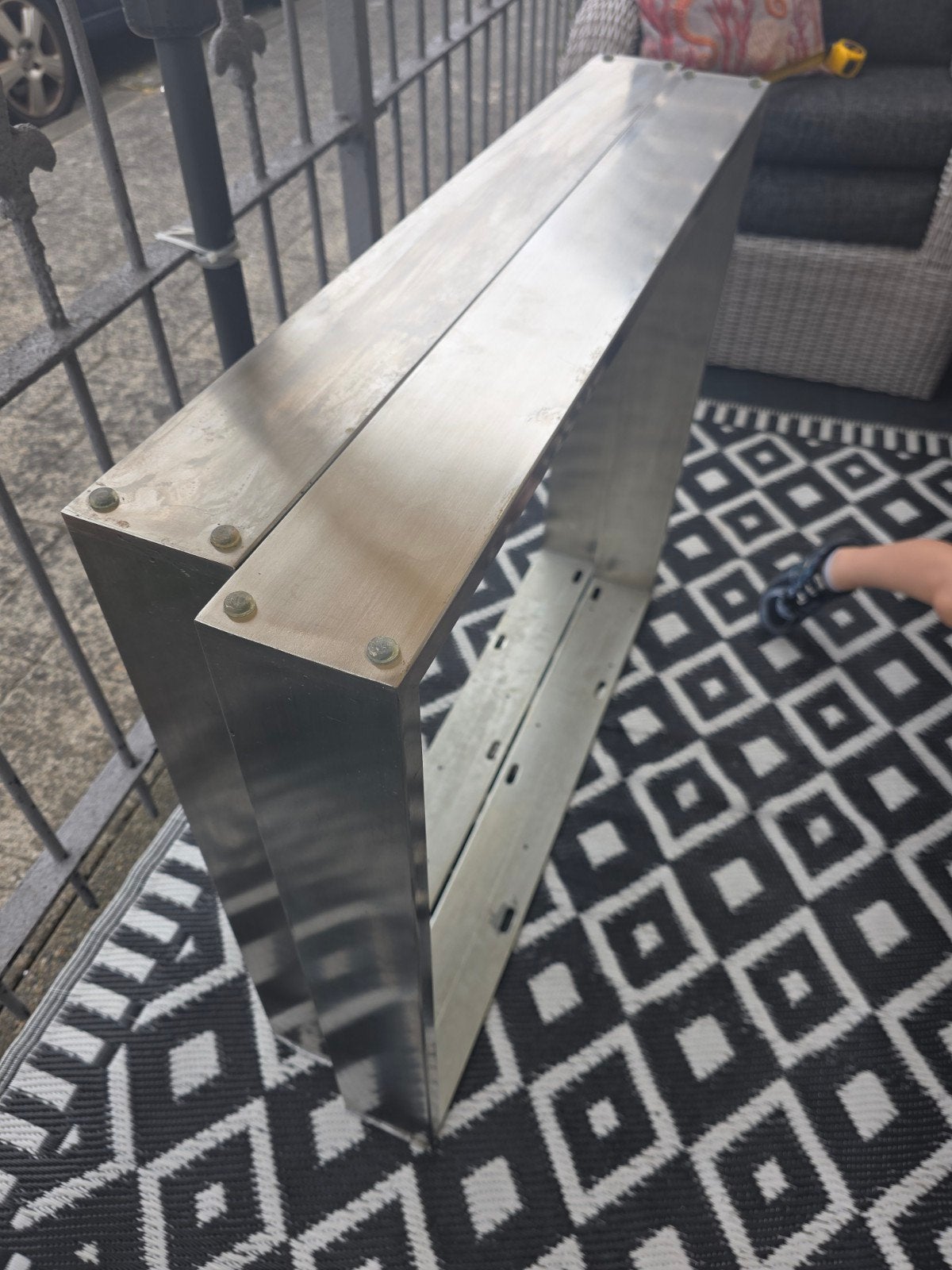 RVS Tafelpoten - Set van 2, Ophalen, Gebruikt, 50 tot 100 cm, R V S
