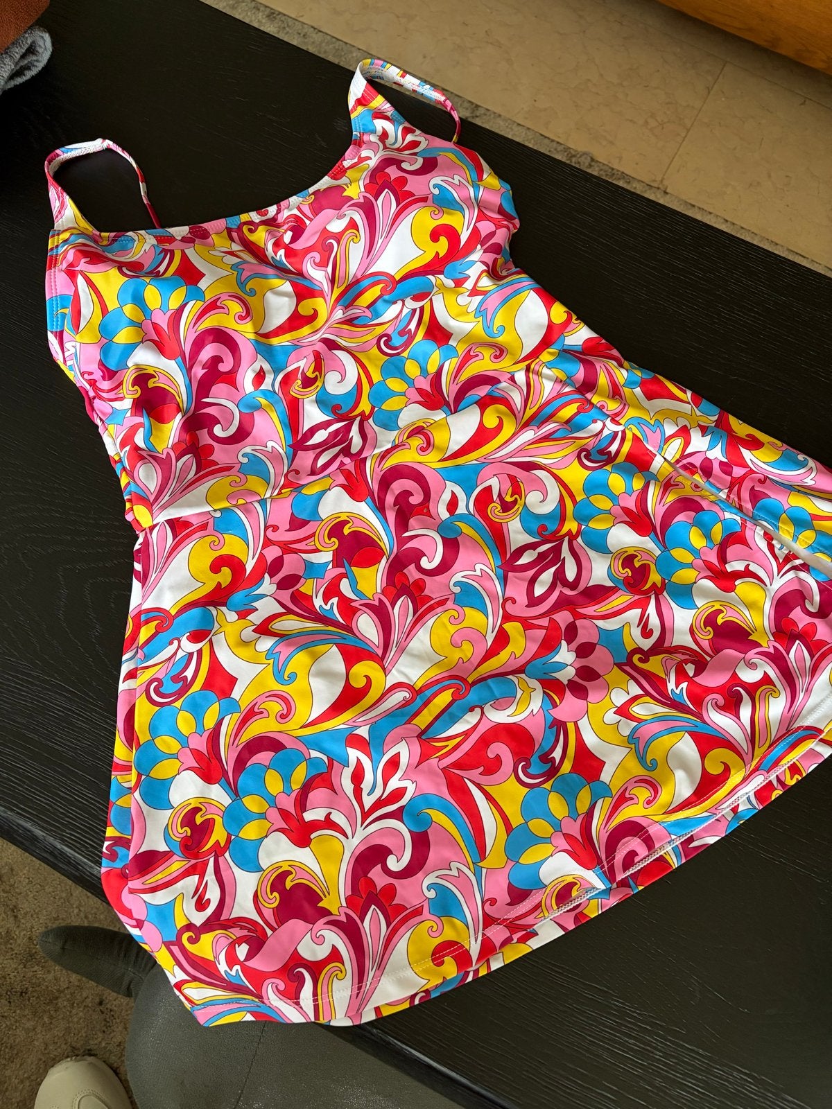 Kleurrijk Badpak met Retro Print - Maat L, Ophalen of Verzenden, Nieuw, Roze, Badpak
