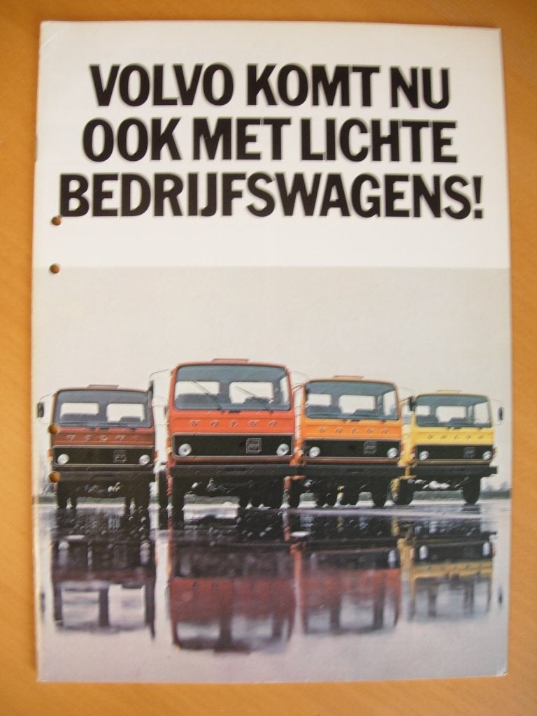 Volvo F406 F407 F609 F611 F613 Brochure 1975 - F4 F6, Volvo, Zo goed als nieuw, Volvo, Ophalen of Verzenden