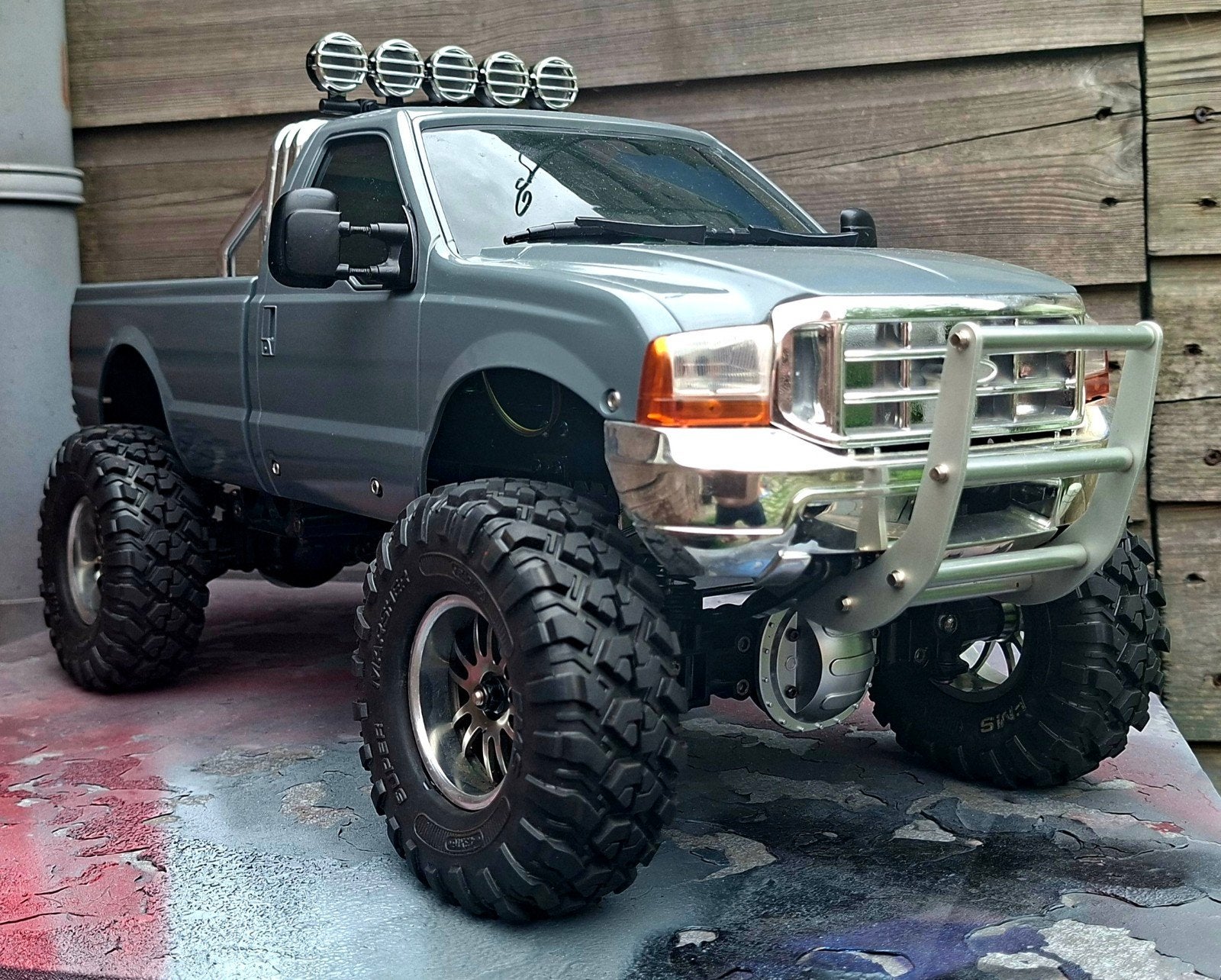 TAMIYA HIGH LIFT FORD F350, Elektro, Auto offroad, Ophalen of Verzenden, Zo goed als nieuw